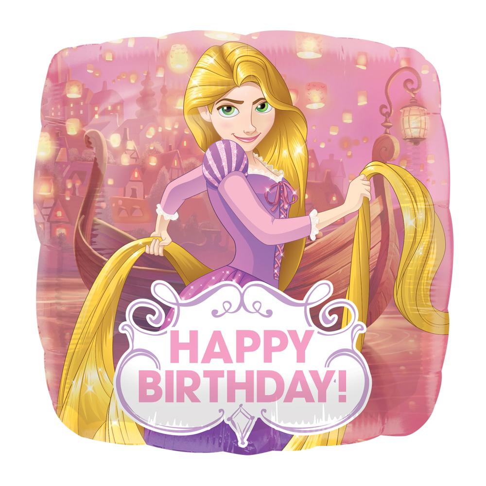 Rapunzel Happy Birthday Square Balloon 18in Balloons & Streamers - Party Centre - Party Centre