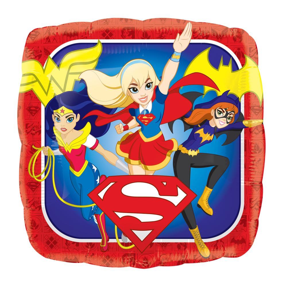 Dc Super Hero Girls Square 18in Balloons & Streamers - Party Centre - Party Centre