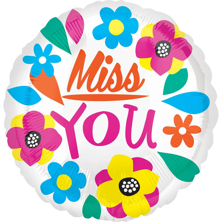 Miss You ColorBlast Balloon 53cm Balloons & Streamers - Party Centre