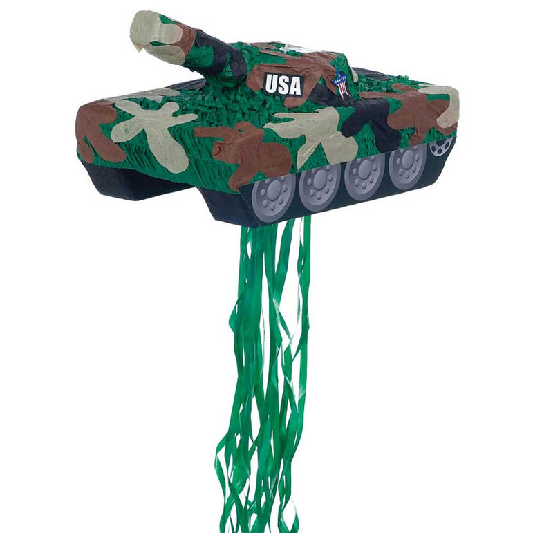 Tank Premium Pull Piñata 17in Pinata - Party Centre