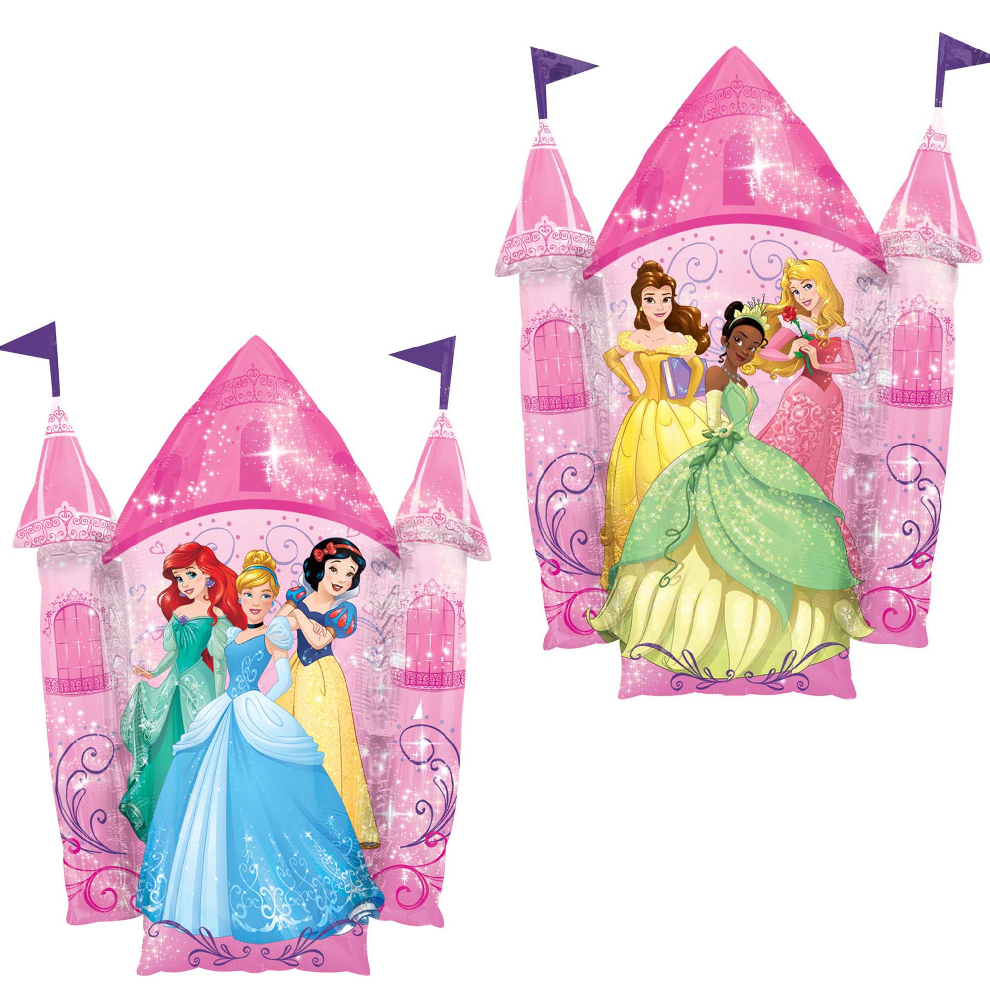 Multi-Princess Castle SuperShape Foil Balloon 26x35in Balloons & Streamers - Party Centre - Party Centre