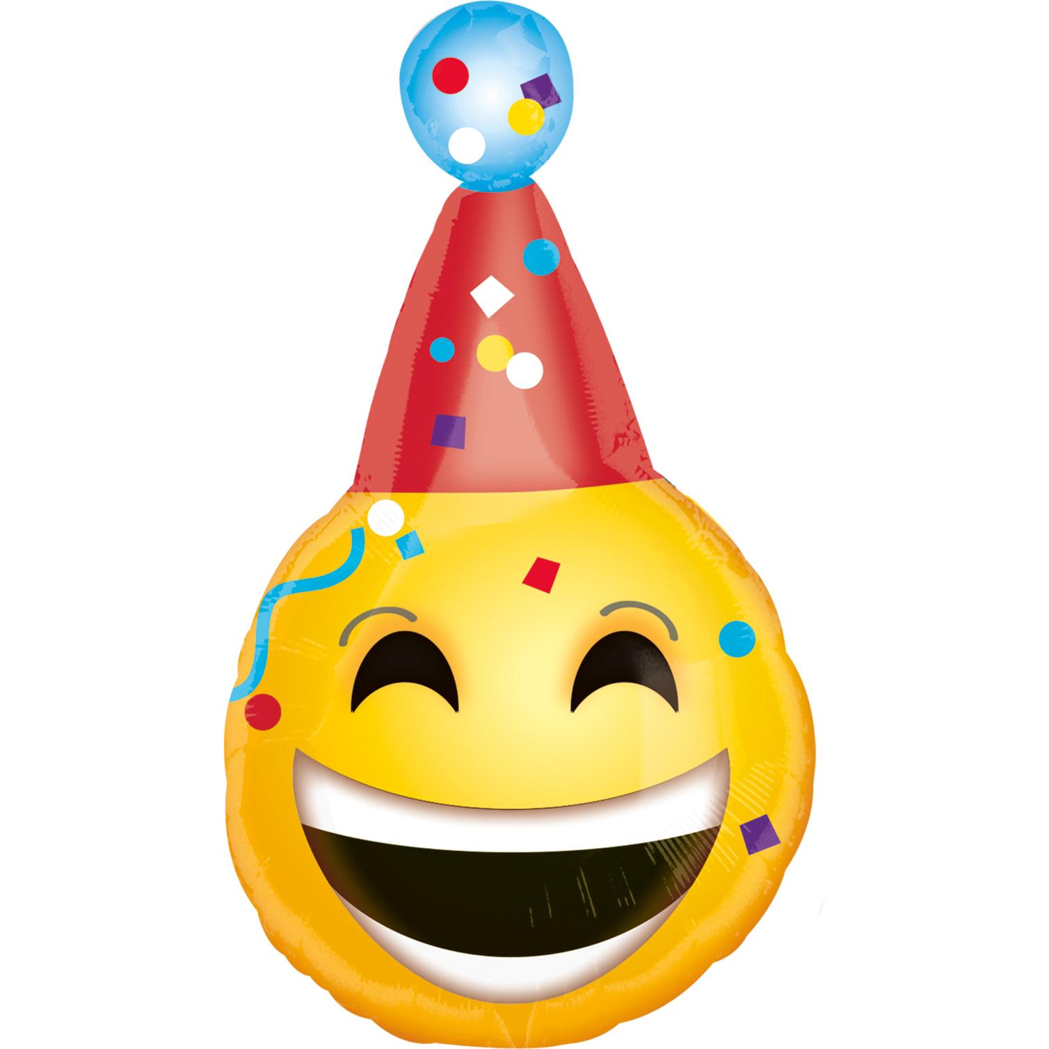 Birthday Emoticon Junior Shape Balloon 18in Balloons & Streamers - Party Centre - Party Centre