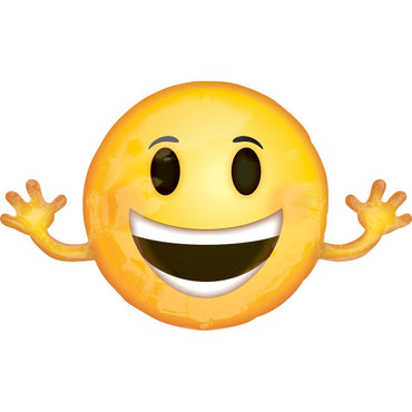 Emoticon SuperShape Balloon 39x23in Balloons & Streamers - Party Centre - Party Centre