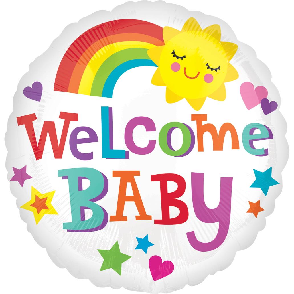 Welcome Baby Bright And Bold Foil Balloon 18in Balloons & Streamers - Party Centre - Party Centre