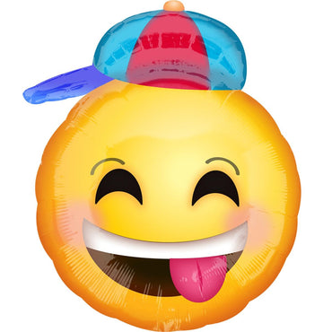 Happy Emoticon with Hat Junior Shape Balloon Balloons & Streamers - Party Centre - Party Centre