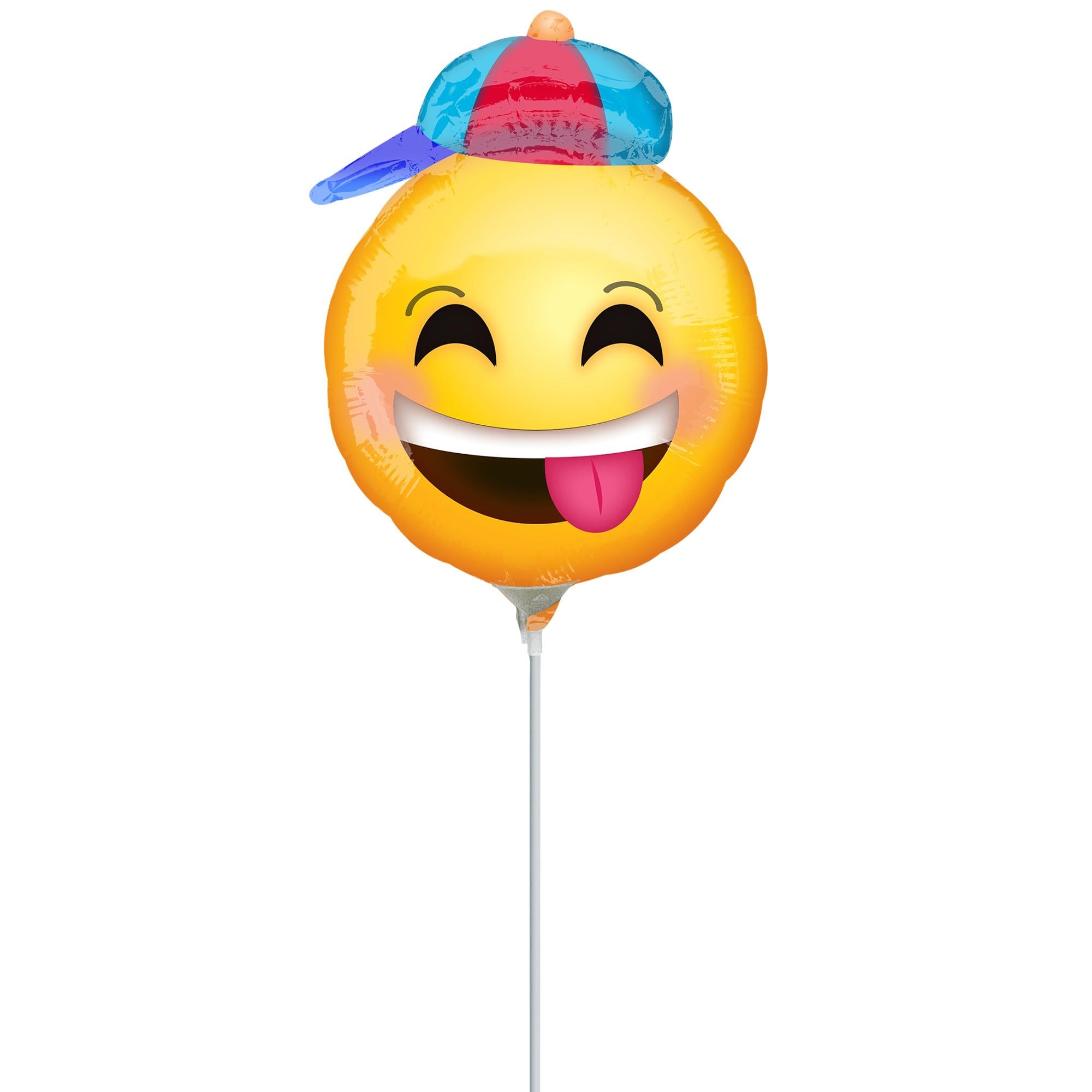 Happy Emoticon with Hat Mini Shape Balloon Balloons & Streamers - Party Centre - Party Centre