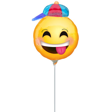 Happy Emoticon with Hat Mini Shape Balloon Balloons & Streamers - Party Centre - Party Centre