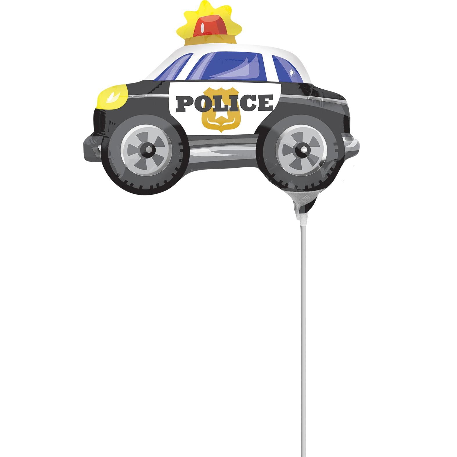 Police Car Mini Shape Balloon Balloons & Streamers - Party Centre - Party Centre