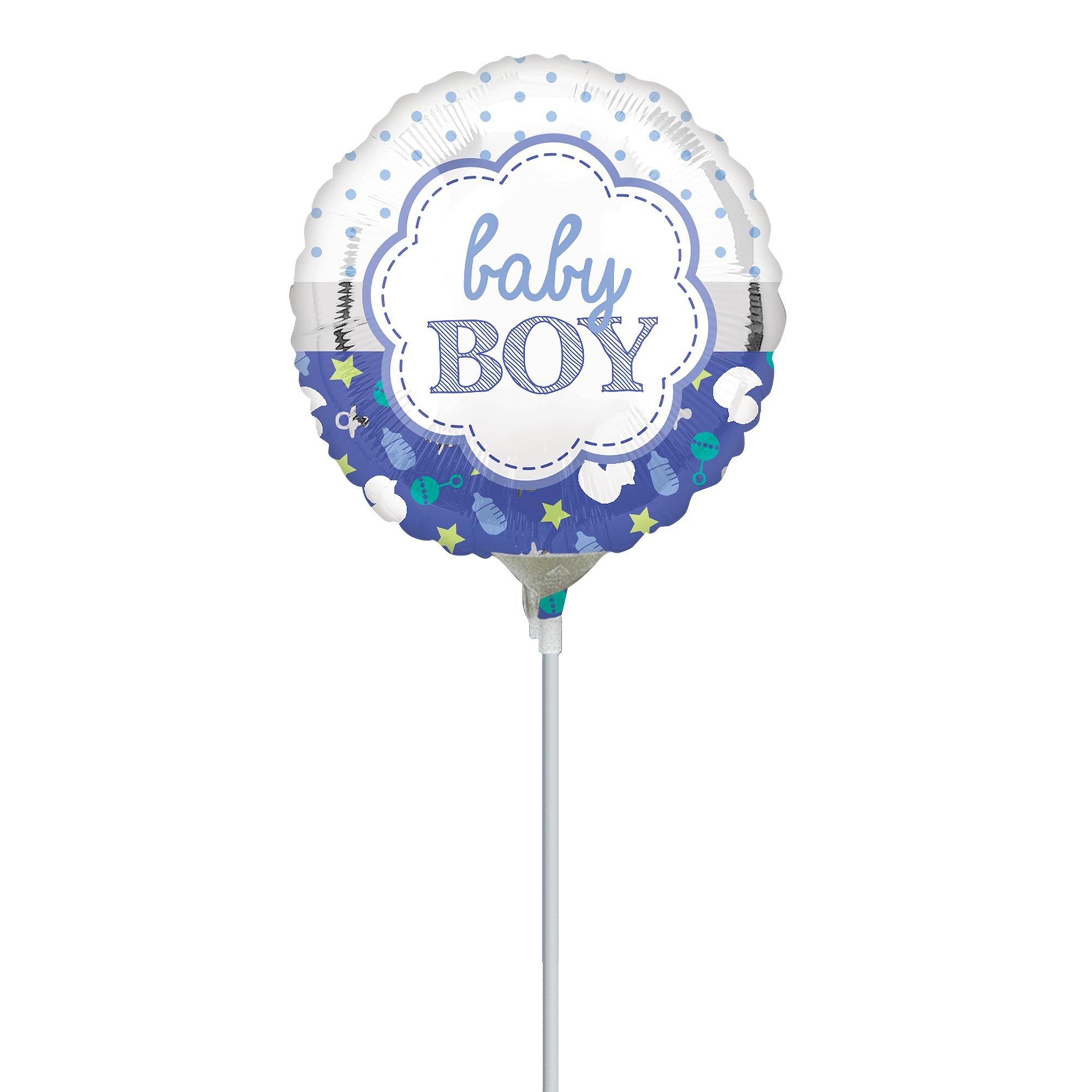 Baby Boy Scallop Foil Balloon Balloons & Streamers - Party Centre - Party Centre