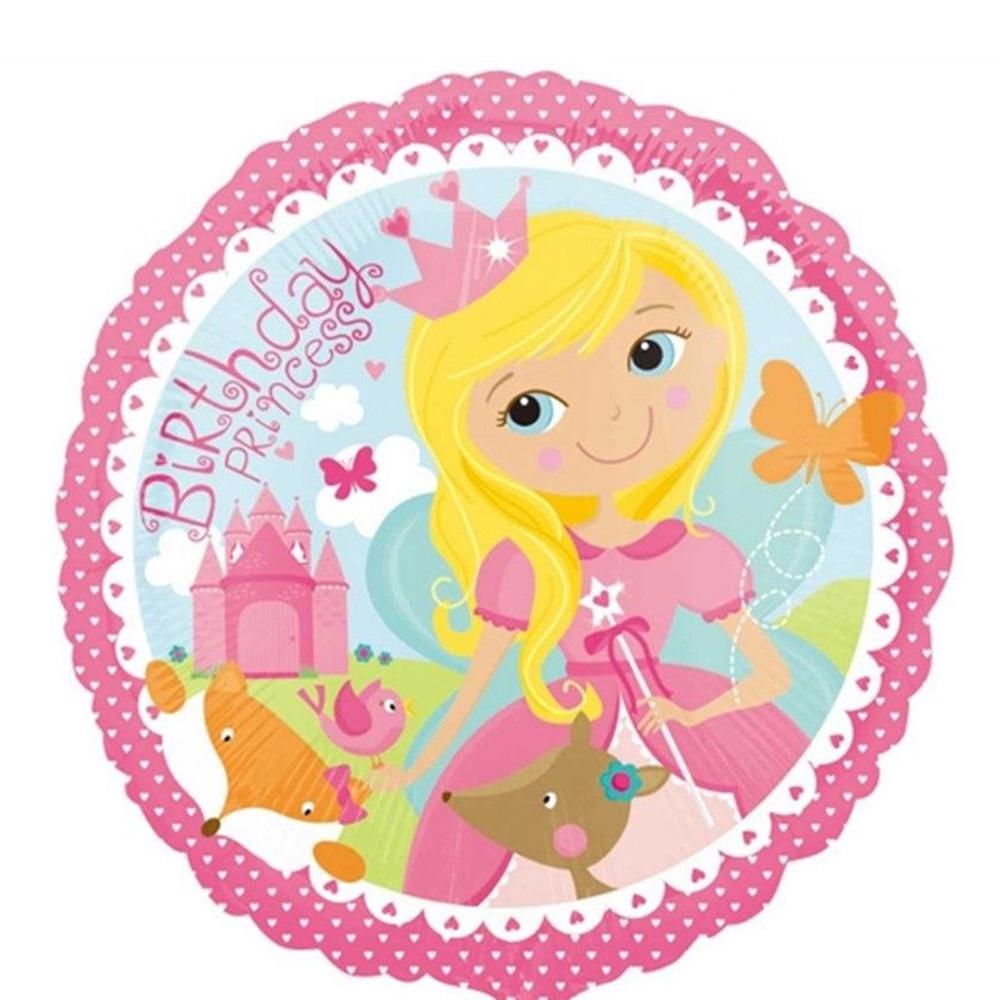 Woodland Princess Happy Birthday Foil Balloon 18in Balloons & Streamers - Party Centre - Party Centre