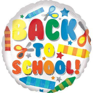 Back To School Foil Balloon 18in Balloons & Streamers - Party Centre - Party Centre