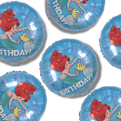 Ariel Dream Big Happy Birthday Foil Balloon 18in