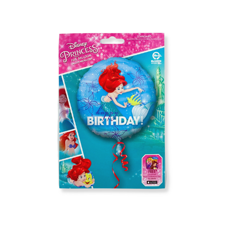 Ariel Dream Big Happy Birthday Foil Balloon 18in