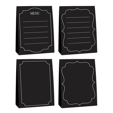 Chalkboard Paper Large Menu Cards 4pcs Decorations - Party Centre - Party Centre