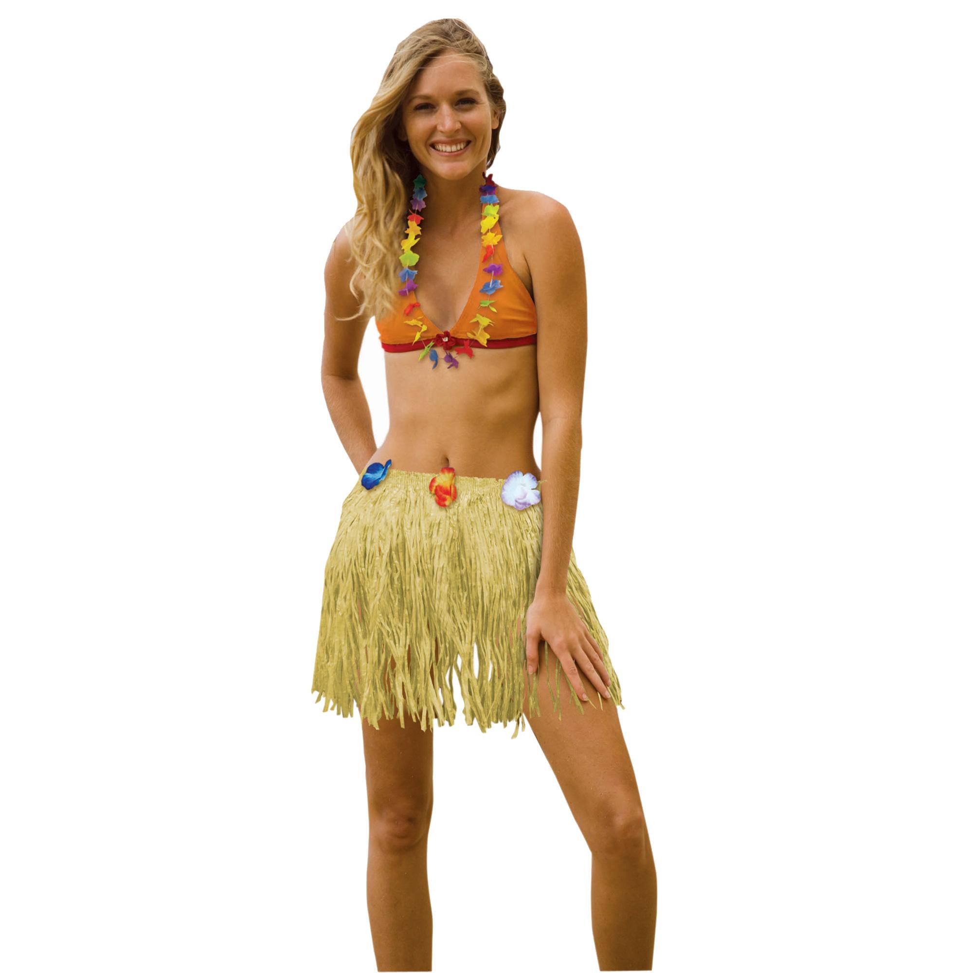 Adult Plastic Luau Skirt 18 x 31in Costumes & Apparel - Party Centre - Party Centre