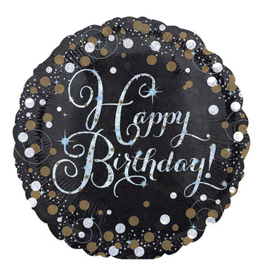 Sparkling Birthday Holographic Foil Balloon 18in Balloons & Streamers - Party Centre - Party Centre
