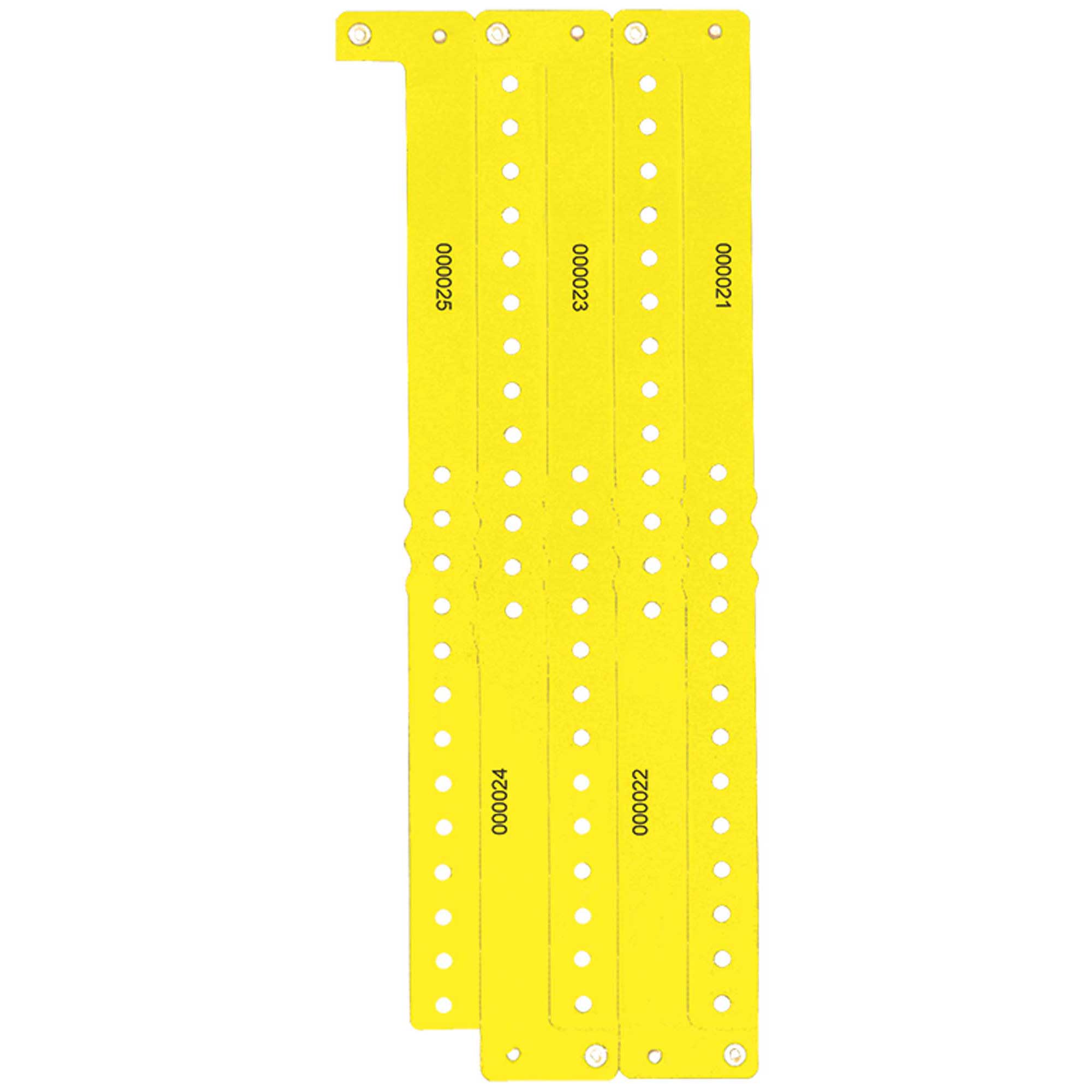 Yellow Wristband 250pcs Costumes & Apparel - Party Centre - Party Centre