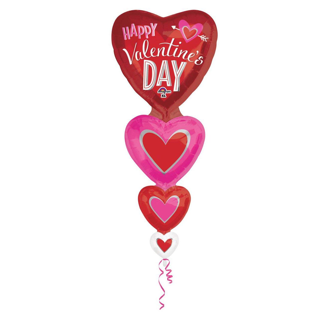 Vertical I Heart You SuperShape Balloon 21x41in Balloons & Streamers - Party Centre - Party Centre