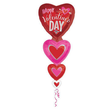 Vertical I Heart You SuperShape Balloon 21x41in Balloons & Streamers - Party Centre - Party Centre