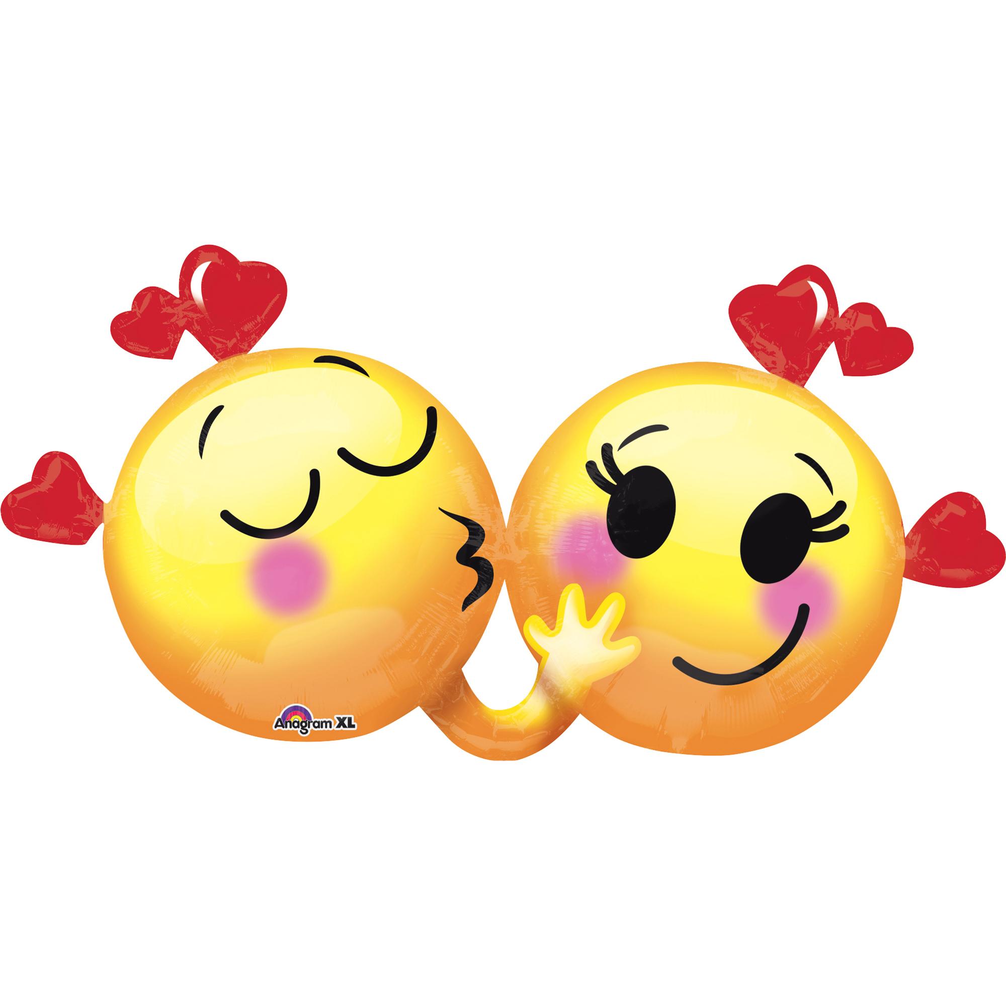 Emoticon In Love SuperShape Balloon 36x21in Balloons & Streamers - Party Centre - Party Centre