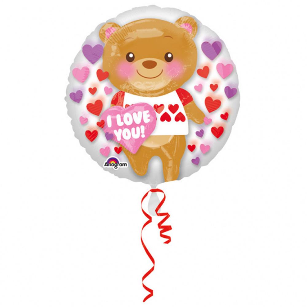 Love You Bear Insiders Foil Balloon 60cm Balloons & Streamers - Party Centre - Party Centre