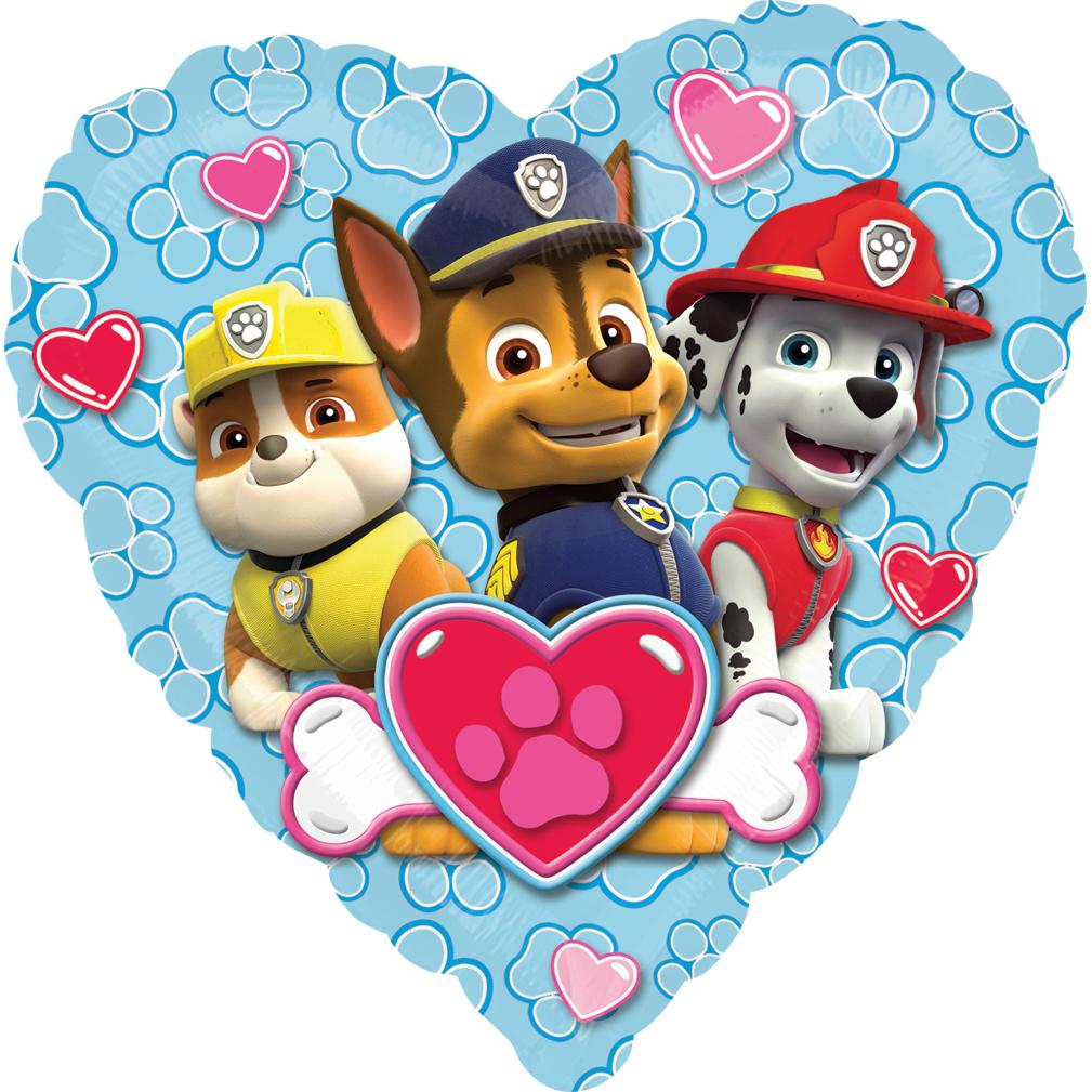 Paw Patrol Love Boy Foil Balloon 18in Balloons & Streamers - Party Centre - Party Centre