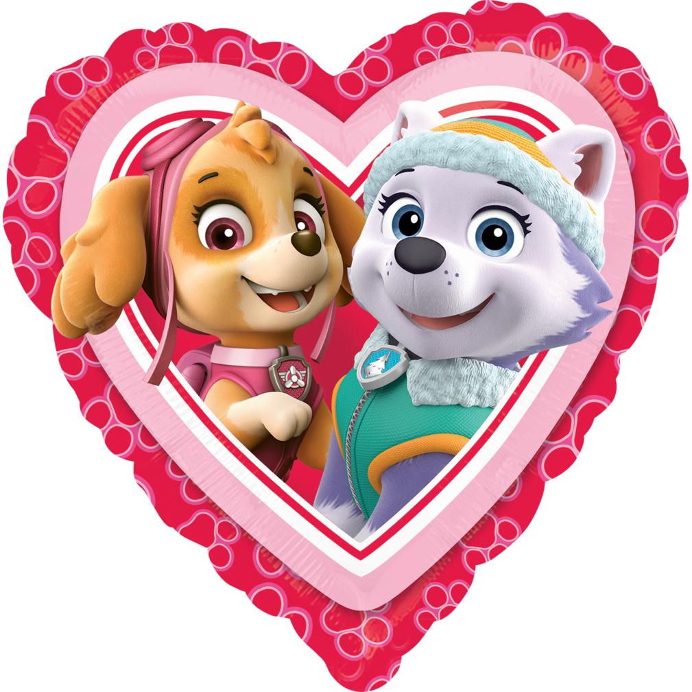 Paw Patrol Love Girl Foil Balloon 18in Balloons & Streamers - Party Centre - Party Centre