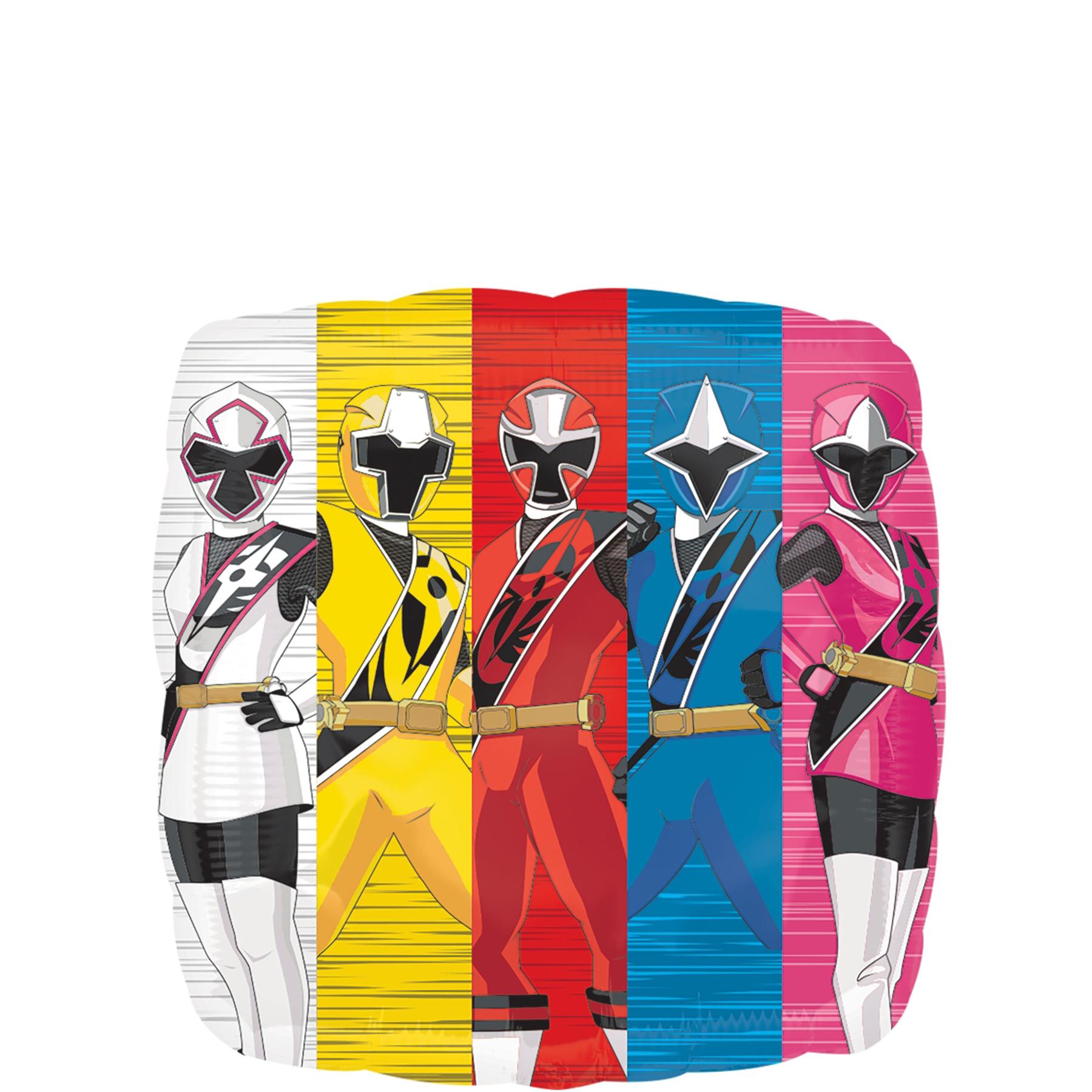 Power Rangers-Ninja Steel Square Balloon 45cm Balloons & Streamers - Party Centre - Party Centre