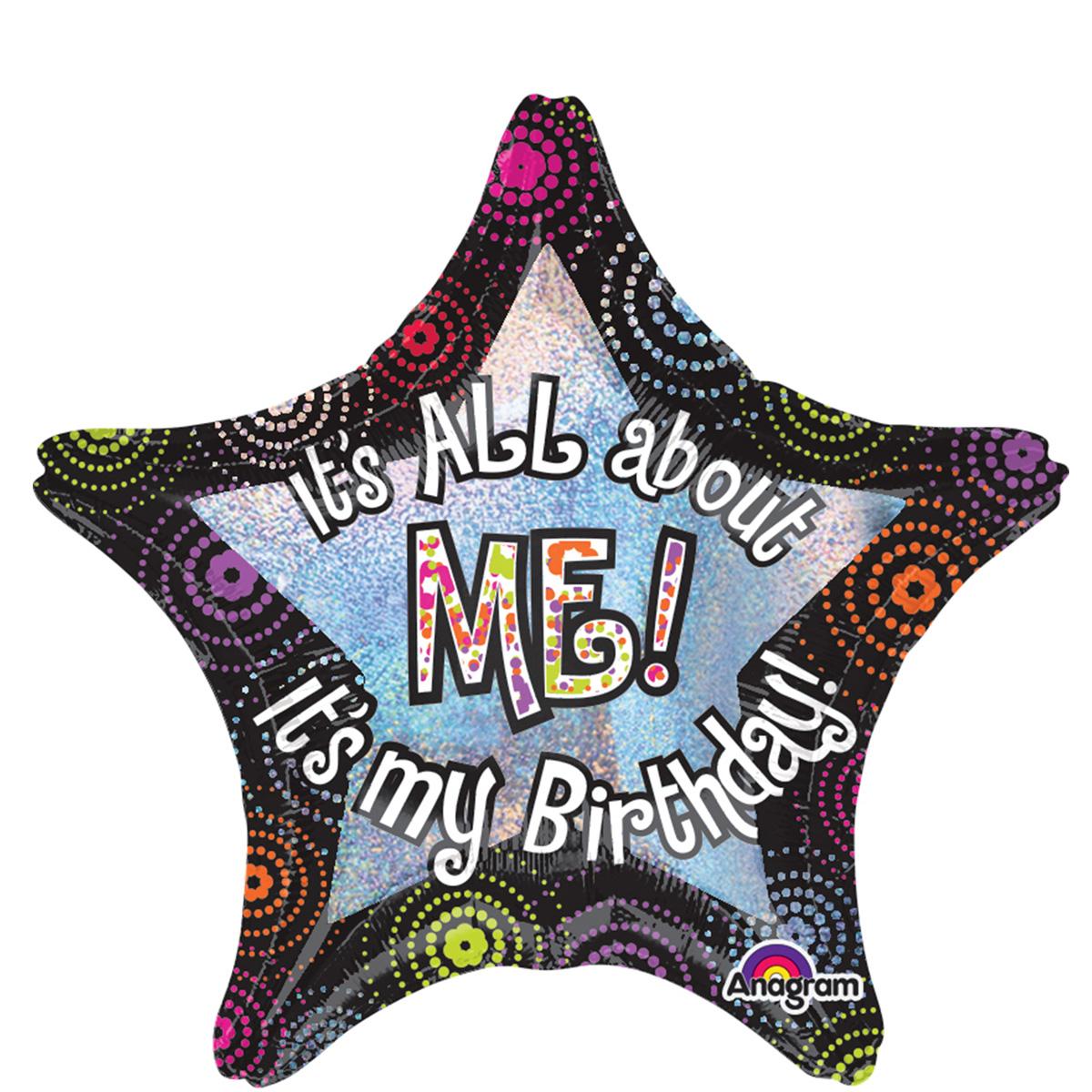 I'ts All About Me Birthday Jumbo Foil Balloon 28in Balloons & Streamers - Party Centre - Party Centre