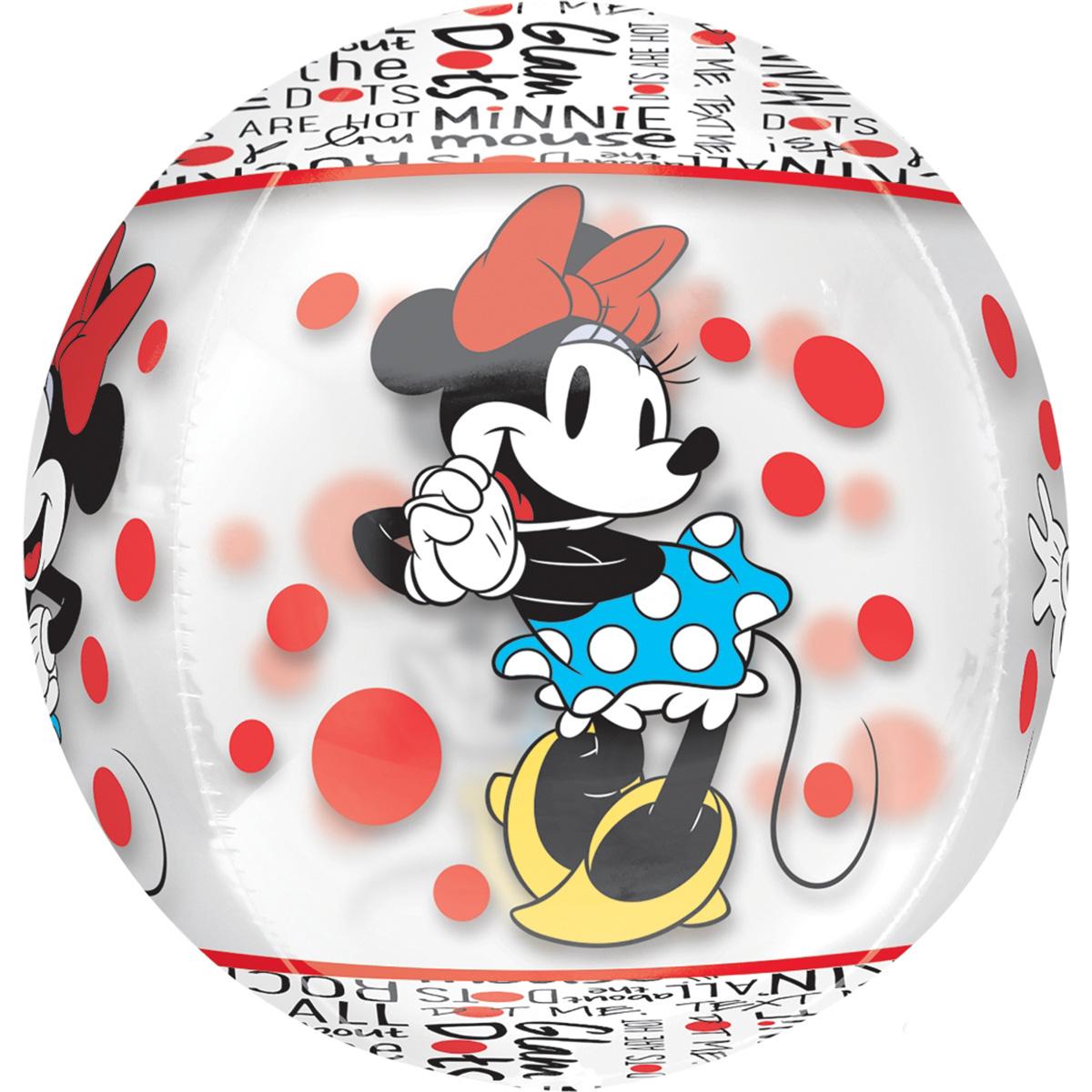 Minnie Mouse Classic Orbz Foil Balloon 38x40cm Balloons & Streamers - Party Centre - Party Centre