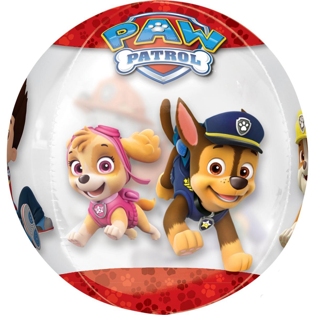 Paw Patrol Chase & Marshall Orbz Balloon 38x40cm Balloons & Streamers - Party Centre - Party Centre