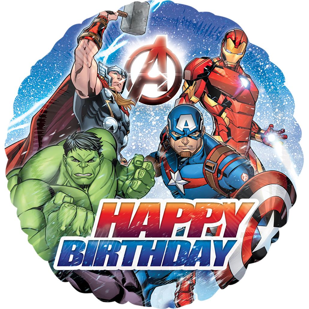 Avengers Happy Birthday Foil Balloon 45cm Balloons & Streamers - Party Centre - Party Centre