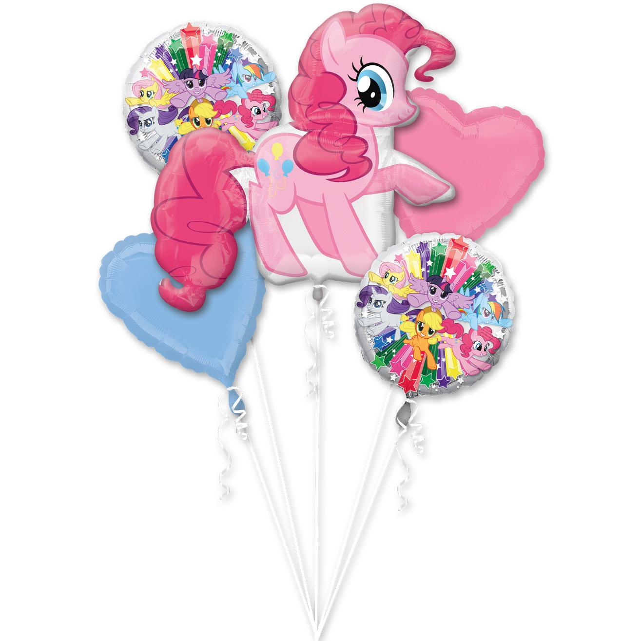 My Little Pony Pinkie Pie Balloon Bouquet 5pcs Balloons & Streamers - Party Centre - Party Centre
