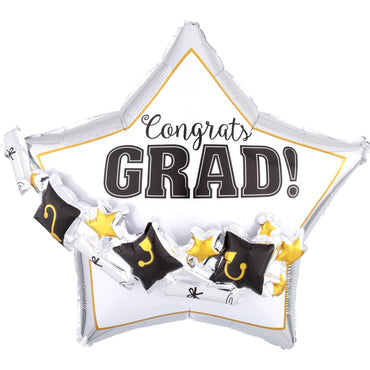 Hats & Scrolls Garland Multi Balloon 27x24in Balloons & Streamers - Party Centre - Party Centre