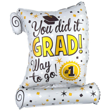 You Did It Diploma SuperShape Balloon 55x66cm Balloons & Streamers - Party Centre - Party Centre