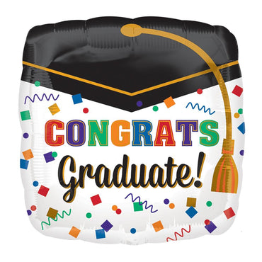 Confetti Graduate Foil Balloon 45cm Balloons & Streamers - Party Centre - Party Centre