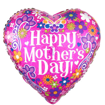 Mother's Day Flower Swirls Jumbo Balloon 28in Balloons & Streamers - Party Centre - Party Centre