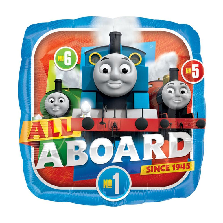 Thomas The Tank Engine Square Balloon 45cm Balloons & Streamers - Party Centre