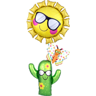 Fun in the Sun Stacker Multi Balloon 28x63in Balloons & Streamers - Party Centre - Party Centre