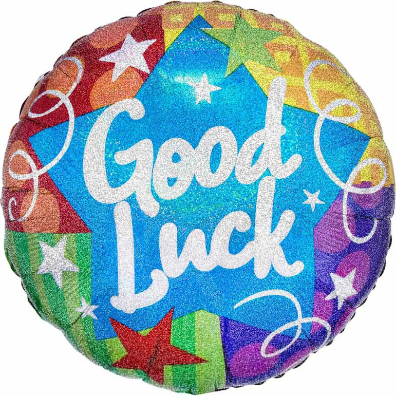 Goodluck Confetti Streamers Jumbo Balloon 71cm Balloons & Streamers - Party Centre
