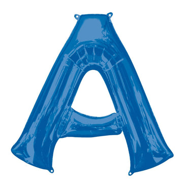 Letter A Blue SuperShape Foil Balloon 93x86cm Balloons & Streamers - Party Centre - Party Centre