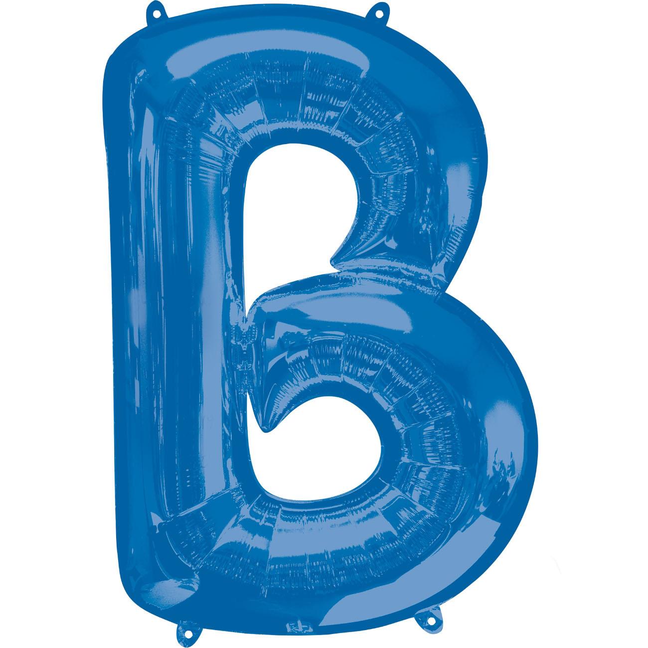 Letter B Blue SuperShape Foil Balloon 53x81cm Balloons & Streamers - Party Centre - Party Centre