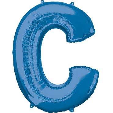 Letter C Blue SuperShape Foil Balloon 53x81cm Balloons & Streamers - Party Centre - Party Centre