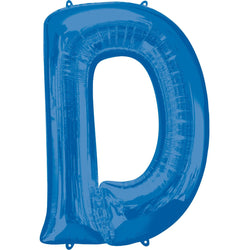 Blue Letter Minishape Foil Balloons