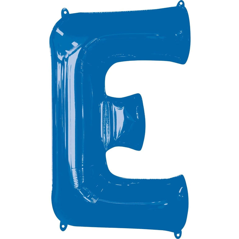 Blue Letter SuperShape Foil Balloons