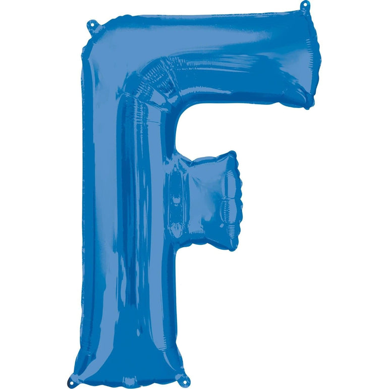 Blue Letter SuperShape Foil Balloons