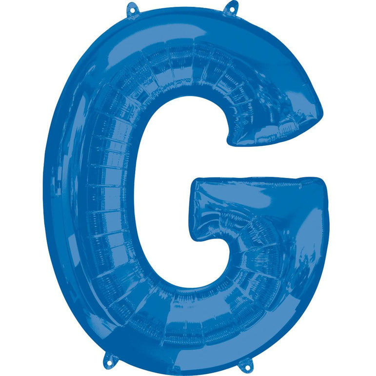 Blue Letter SuperShape Foil Balloons