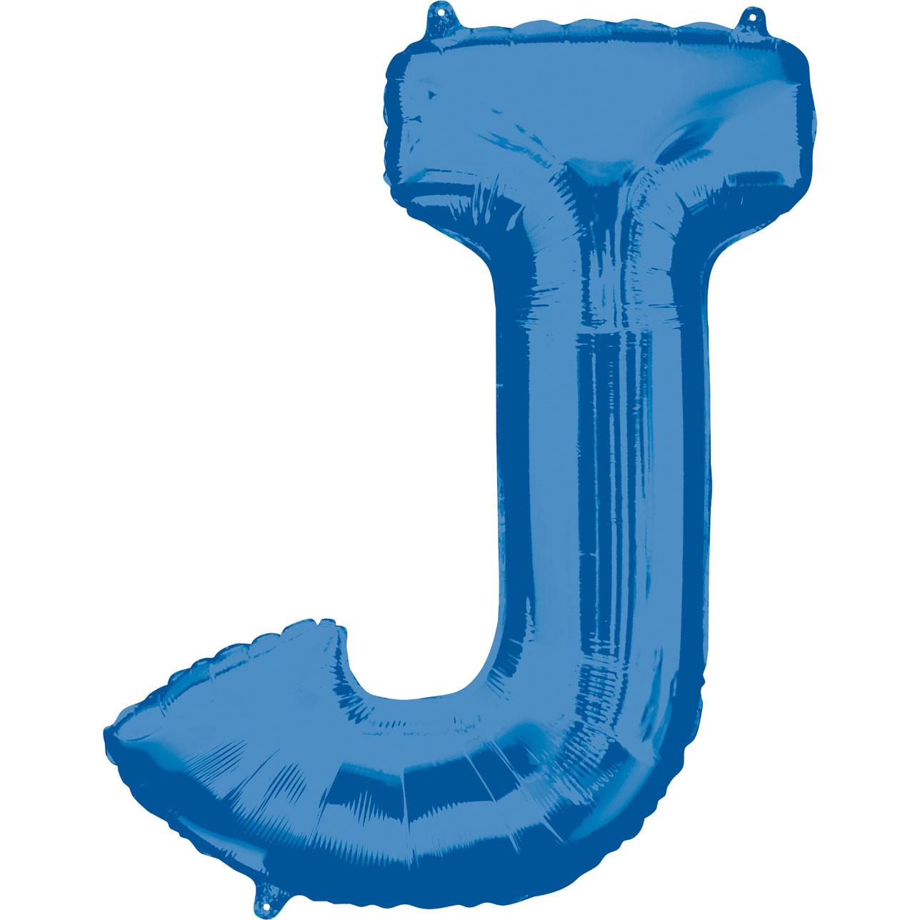 Letter J Blue SuperShape Balloon  58x83cm Balloons & Streamers - Party Centre - Party Centre