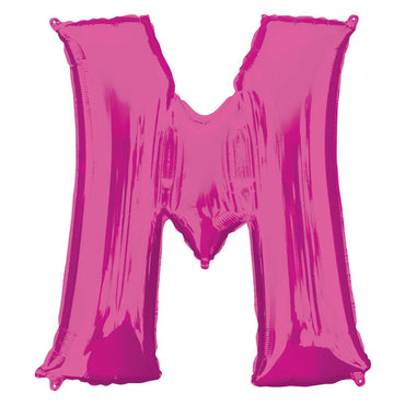 Letter M Pink SuperShape Foil Balloon 53x81cm Balloons & Streamers - Party Centre - Party Centre