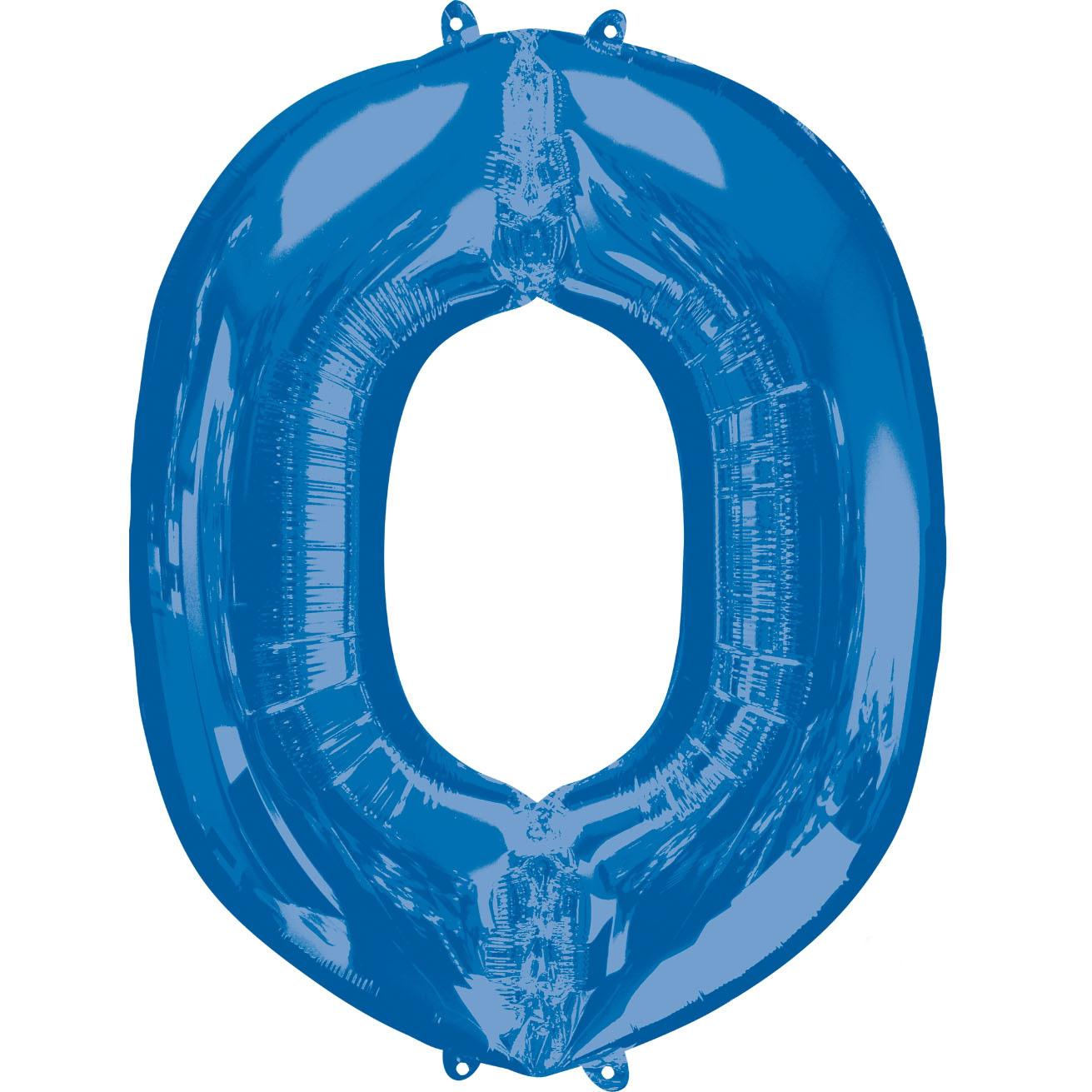 Letter O Blue SuperShape Foil Balloon 66x81cm Balloons & Streamers - Party Centre - Party Centre